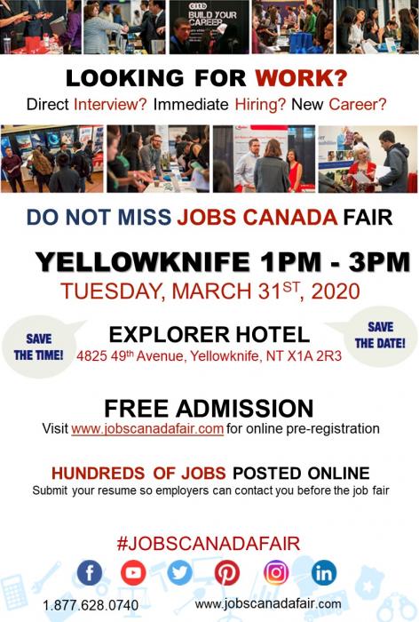 March 31/20 At Explorer Hotel –Job Fair